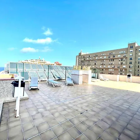 Long Studio, High Floor, Wifi, Rooftop Pool, 250m To The Beach In Puerto De La Cruz * Puerto de la Cruz (Tenerife)