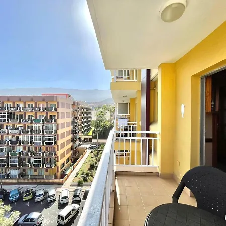 Long Studio, High Floor, Wifi, Rooftop Pool, 250m To The Beach In Puerto De La Cruz
