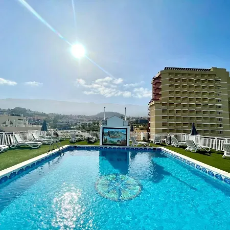 Long Studio, High Floor, Wifi, Rooftop Pool, 250m To The Beach In Puerto De La Cruz * Puerto de la Cruz (Tenerife)