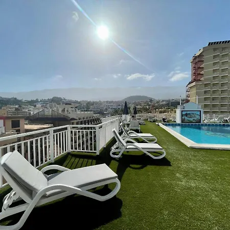 Long Studio, High Floor, Wifi, Rooftop Pool, 250m To The Beach In Puerto De La Cruz Apartamento *