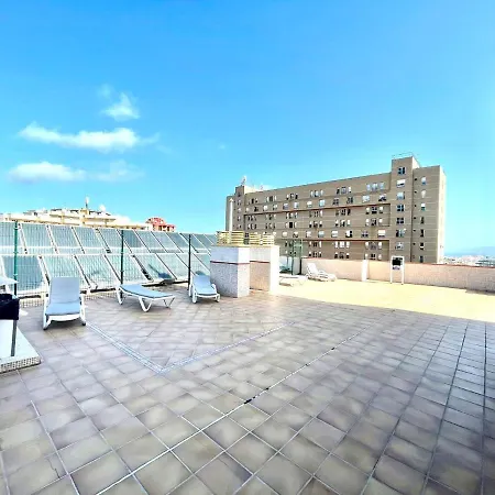 Long Studio, High Floor, Wifi, Rooftop Pool, 250m To The Beach In Puerto De La Cruz Apartment